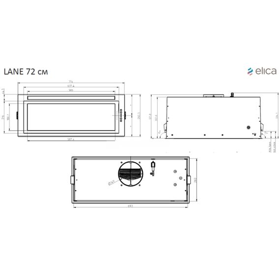 Витяжка кухонна Elica ENTER BL MAT/A/72 | Зображення 9