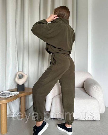 Спортивний костюм для жінок колір хакі розмір L FI_008648 | Зображення 2