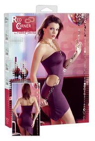 Мини платье с цепочкой RED CORNER sexstyle