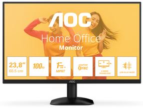 Монiтор 23.8" AOC 24B35HM2 Black