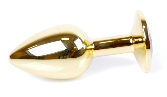 Анальний затор Boss Series - Jewellery Gold PLUG Rose S, BS6400018 sexstyle | Зображення 3