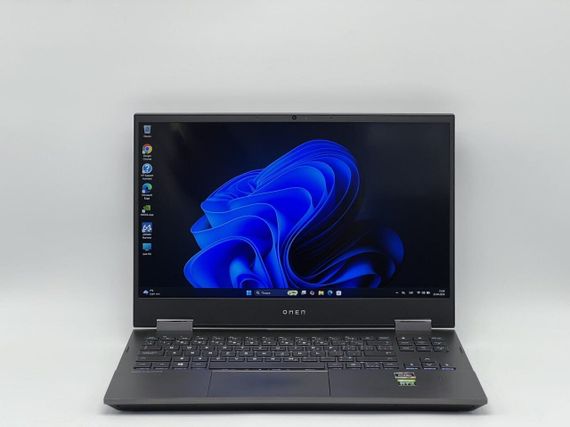 Игровой ноутбук Б-класс HP Omen 15-en1008ca / 15.6" (1920x1080) IPS / AMD Ryzen 5 5600H (6 (12) ядер по 3.3 - 4.2 GHz) / 16 GB DDR4 / 480 GB SSD / nVidia GeForce RTX 3060, 6 GB GDDR6, 192-bit / WebCam б/у + Подарок Беспроводная мышь HOCO GM28 | Зображення 1