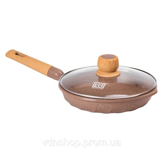 Алюминиевая сковорода 1,8 л мраморная с антипригарным покрытием Ø 24 см кофейная MGC HP-4-423CO