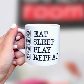 Кружка маленька Eat Sleep Play Repeat 170 мл (KRD_20M009)