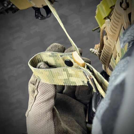 Ремінь збройовий RAGNAROK триточковий з широким наплічником "KRAKEN" carbine Піксель | Зображення 6