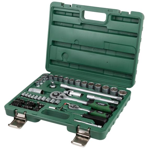 Набір торцевих насадок та біт Grad 1/4", 1/2" 72 шт (6004245)