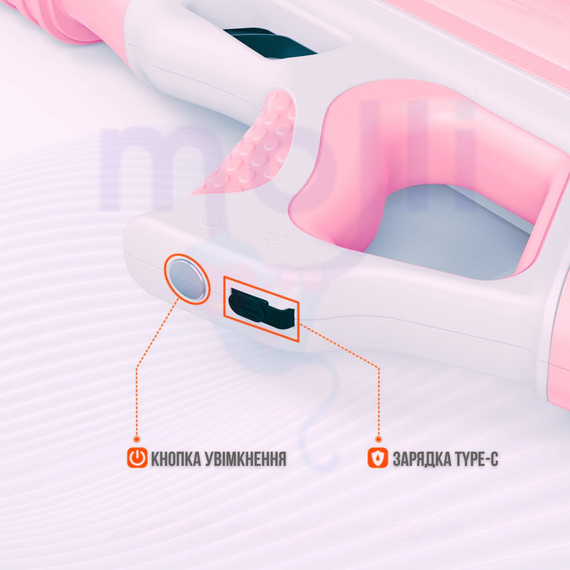 Водный Бластер на Аккумуляторе Zone Z One Мощный Электрический Пистолет Водяной с LED Экраном и Автоматическим Насосом Для Детей и | Зображення 4