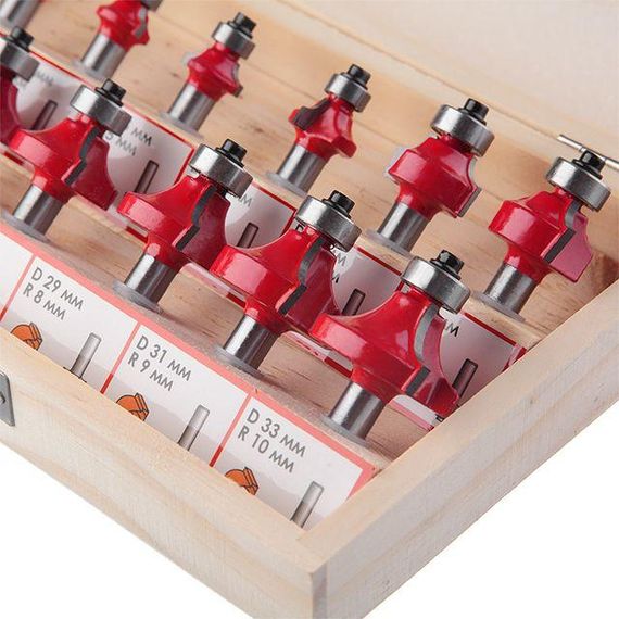 Набір фрез калювальних, 12 од. INTERTOOL HT-0077 | Зображення 3