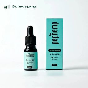 Масло КБД 10% со вкусом мяты, 10 мл, 1000 мг