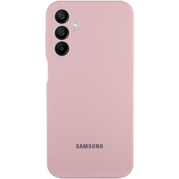 Чохол Silicone Cover Lakshmi Full Camera (AAA) with Logo для Samsung Galaxy A15 4G/5G / M15 5G Рожевий / Pink Sand