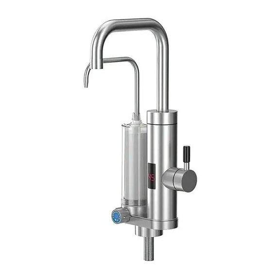 Проточный водонагреватель 2в1 Multifunctional heating cleaning faucet / Кран электрический проточный с LCD-дисплеем ZSW-D02 | Зображення 4