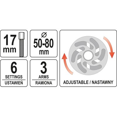 Автомобильный съемник Yato шкивов YT-06341 (YT-06341) | Зображення 1