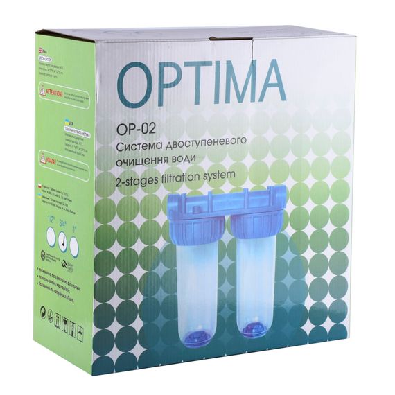 Система 2-х ступенчатой ​​очистки Optima OP-02, 1″ (000017192) | Зображення 2