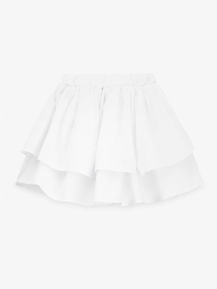 Спідниця однотонна для дівчинки Aura Style 5016 140 см Білий shop (2000999566745)