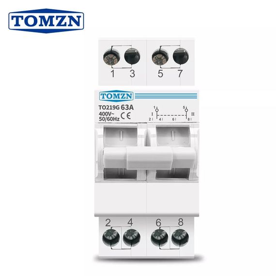 Ручной ввод резерва переключатель Tomzn AC on-off-on 63а | Зображення 3