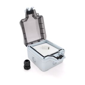 Водонепроникна настінна зовнішня розетка, 16A / 250V, IP66