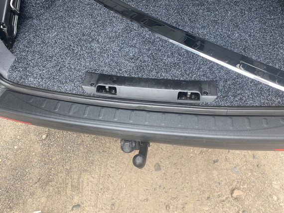 Накладка на задній бампер DDU (1 двері, ABS) для Volkswagen T6 2015-2024, рр | Зображення 1
