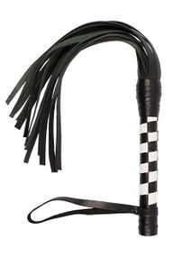 Флогер VIP Leather Flogger, B&W Sex Aura