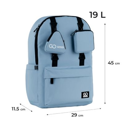 Рюкзак школьный GoPack Education Teens 178 сіро-блакитний (GO25-178L-3) | Зображення 7