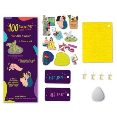 Скретч постер 1DEA.me 100 Дел Для Влюблённых Love Edition английский (13018) | Зображення 3