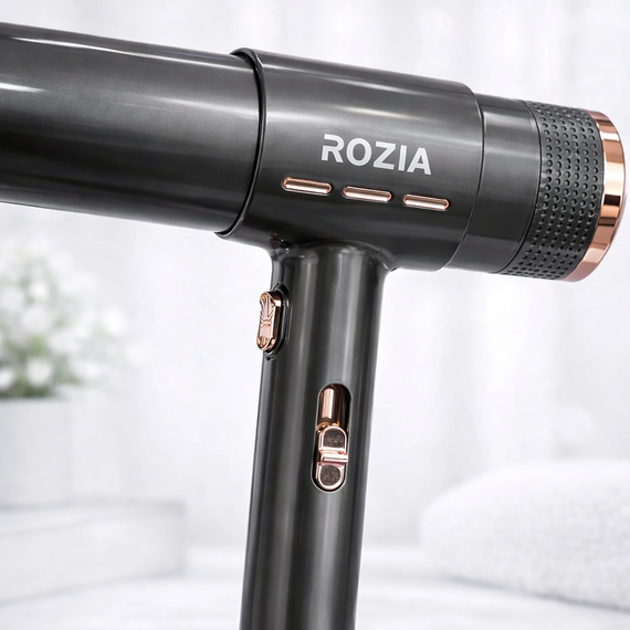 Дорожный фен с концентратором Rozia HC8152 / Фен для волос / Компактный фен | Зображення 4