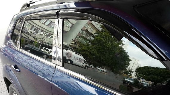 Накладки на стойки (нерж) для Hyundai Tucson JM 2004-2024 гг | Зображення 5