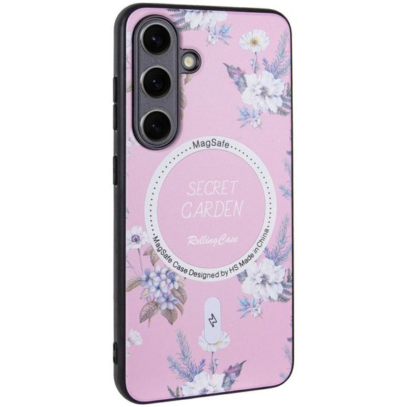 TPU+PC чохол Secret Garden with MagFit для Samsung Galaxy S24+ Pink