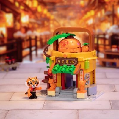 Конструктор Pantasy Kung Fu Panda Кунгфу Панда Мини Вид на улицу - Фруктовая лавка Тигрицы (86508) | Зображення 1