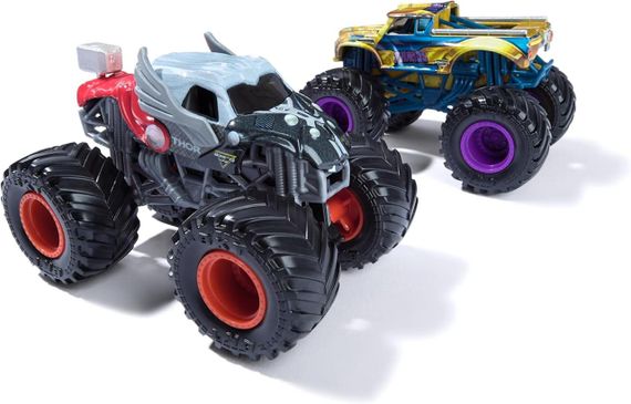 Подарочный набор металлических монстр-траков Monster Jam Marvel Тор, Танос | Зображення 3