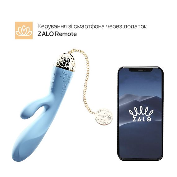 Смартвібратор-кролик Zalo — Rosalie Royal Blue | Зображення 1