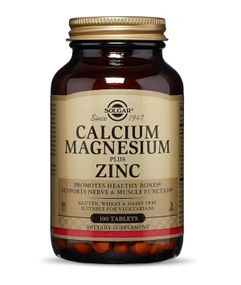Мультимінеральний комплекс Solgar Calcium Magnesium plus Zinc 100 Tabs