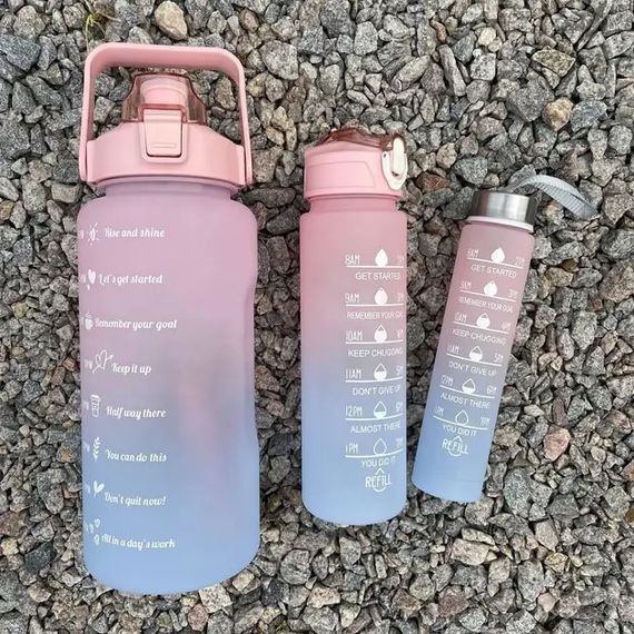 Спортивні пляшки для води 3 в 1 · Комплект пляшок для спорту та відпочинку (2л, 900 мл, 500 мл) | Зображення 5