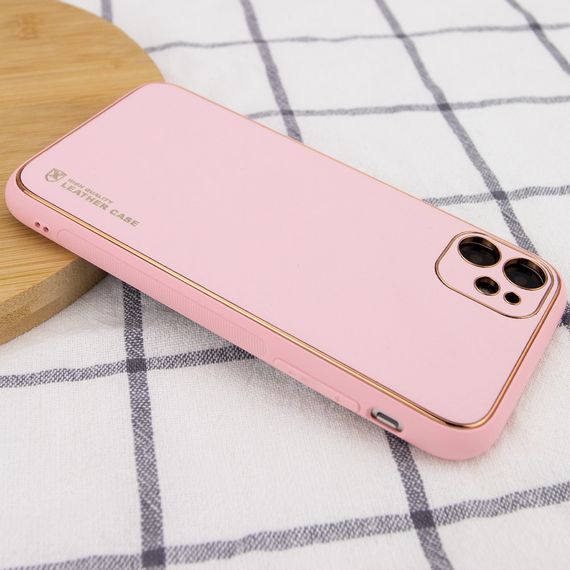 Шкіряний чохол Xshield для Apple iPhone 11 (6.1") Рожевий / Pink | Зображення 2