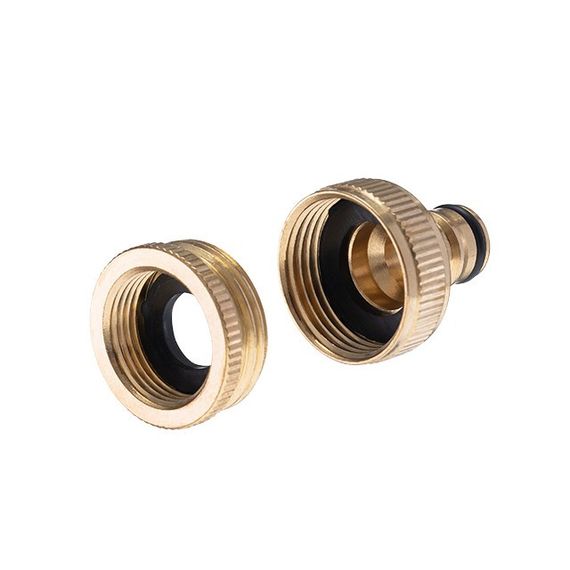 Адаптер латунний на конектор 1/2" з внутрішньою різзю 3/4" і 1" STORM INTERTOOL GE-12111 | Зображення 2