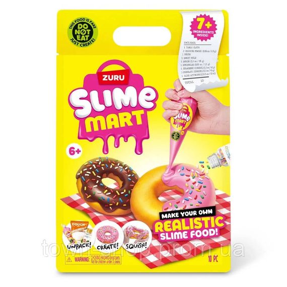 Игровой набор со слаймами "Пончик" Slime Mart серии 15901B "Shopping Bag"