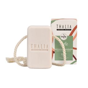 Натуральное подтягивающее мыло THALIA для лица и тела с экстрактом лаванды и пачули 140 г