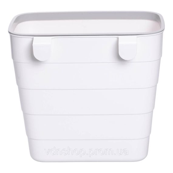 Мусорное ведро на дверцу 6 (л) ведро для мусора пластиковое навесное Белый HP-45-18W | Зображення 1