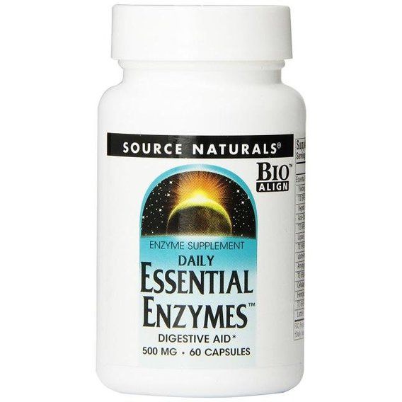 Травні ферменти Source Naturals Essential Enzymes 500 mg 60 Caps