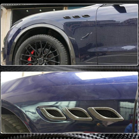 Накладки на передні крила (2013-2017, Карбон) для Maserati Quattroporte рр | Зображення 2
