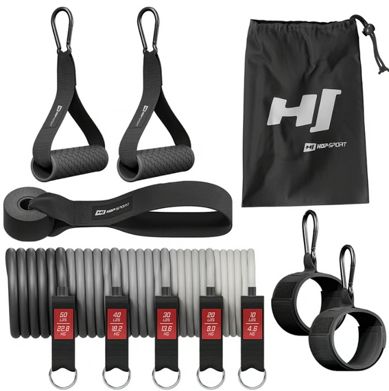 Набор резинок с эспандерами Hop-Sport HS-R060RT