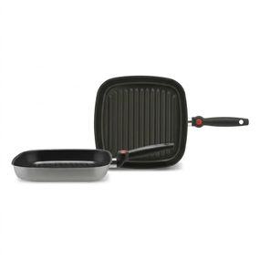Сковорода гриль с складной ручкой Piardi Home FIRS2825GR01 28х28 см серая