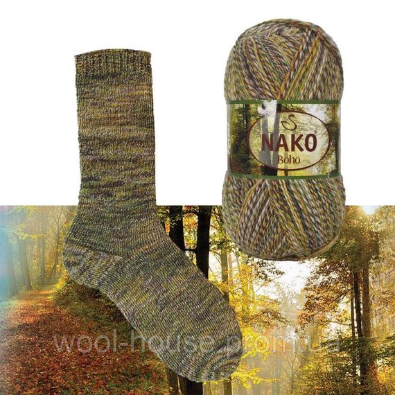 Шкарпеткова пряжа Nako Boho Concept, 87719
