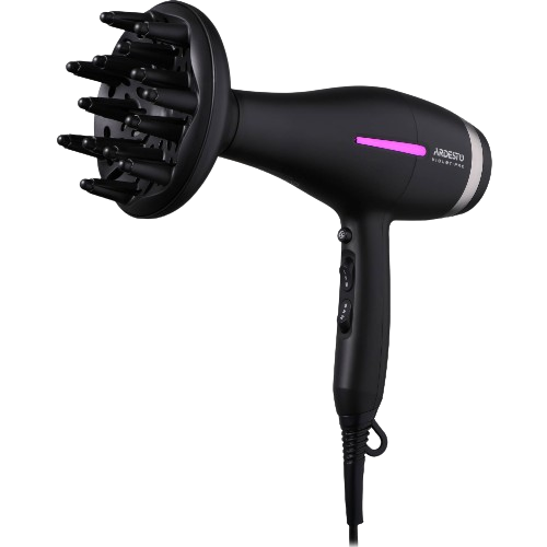 Фен для волосся 1850-2200W (2 швидкості/3 темпер.режими/дифузор) чорний HD-Y223PRO Violet PRO Ardesto | Зображення 3