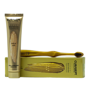 Набір Curasept LUXURY WHITENING, Золотий, 75 мл