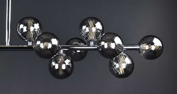 Люстра стельова на 16 лампочок 27507 Хром 35-65х19х98 см. | Зображення 3