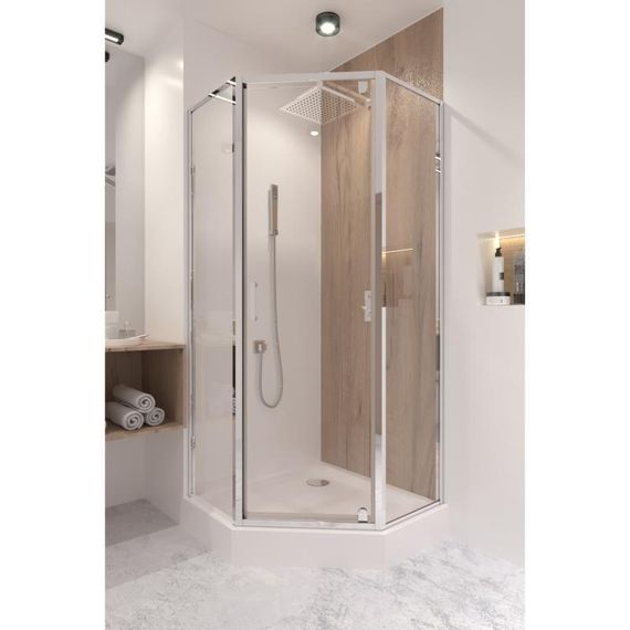 Душова кабіна Qtap Leo CRM10995-AC6 90х90 см, скло Clear, CalcLess, 6 мм без піддона | Зображення 7