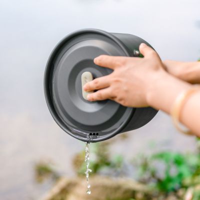 Набор туристической посуды Naturehike CNK2450CF010, 2 каструлі 1л, 1.7л, сковорідка (6976507663335) | Зображення 1