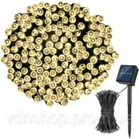 Уличная гирлянда с солнечной панелью линза диод SFK-16 Водонепроницаемые светодиодные лампы-гирлянда 10м