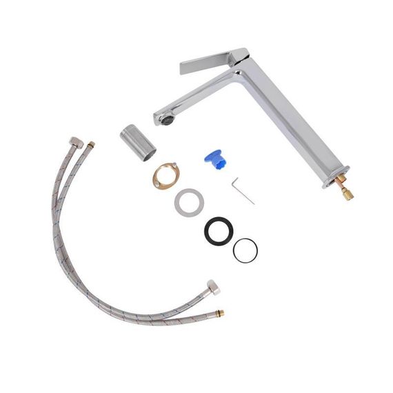 Смеситель для раковины высокий Qtap Capricorn, Chrome (k26) QTCAP1060H102C48220 | Зображення 6