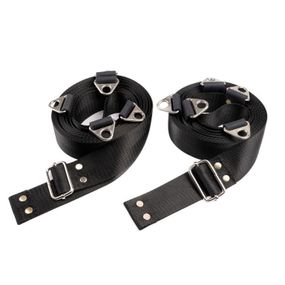 Розтяжка на ліжко Flirty, з елементами шкіри під кайдани sexstyle